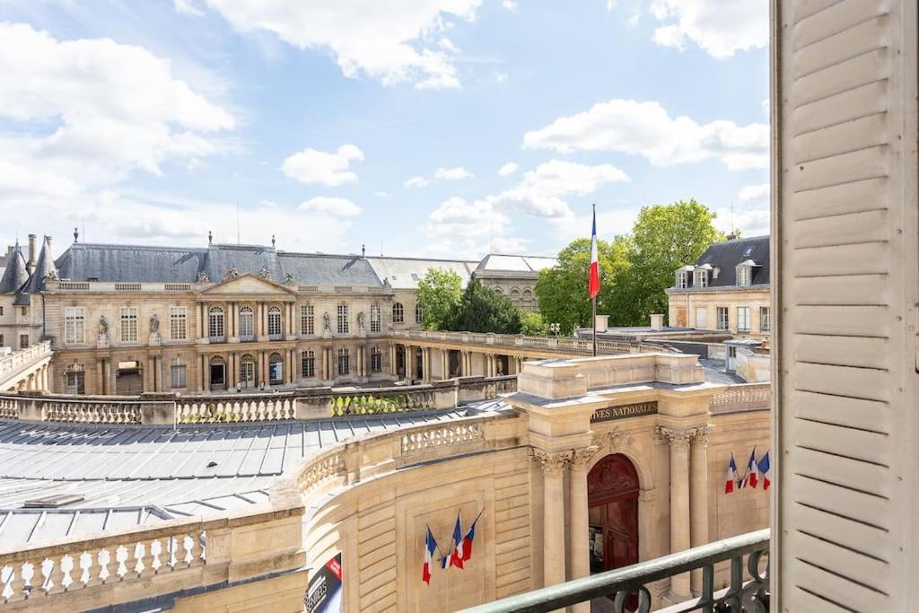 Apartament Le Marais, Fantastic View On Archives Nationales Paryż Zewnętrze zdjęcie